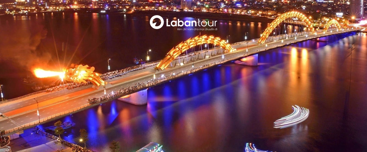 Cầu Rồng phun lửa vào 21h cuối tuần 