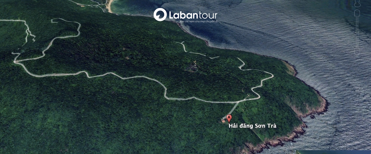 Vị trí của Hải đăng Tiên sa Đà Nẵng 