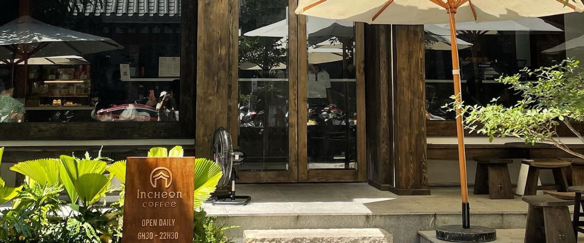 Incheon Coffee Đà Nẵng - quán cafe view đẹp Đà Nẵng được thiết kế theo vibe Hàn Quốc 