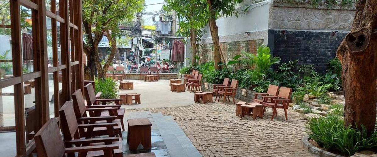 IKIGAI Garden Café - quán cafe view đẹp Đà Nẵng được thiết kế sân vườn gần gũi 