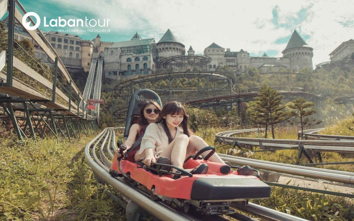 Máng trượt đôi tốc độ số 01 & 02 tại Sun World Bà Nà HIlls