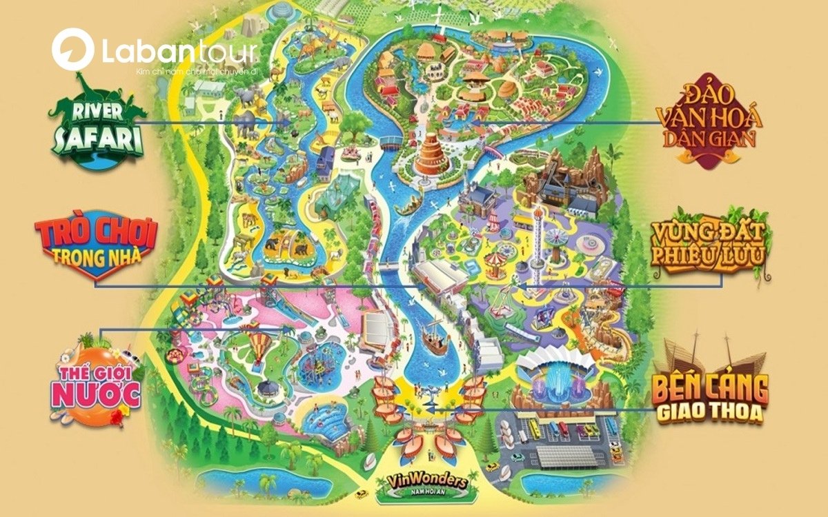 Bản đồ VinWonders Nam Hội An