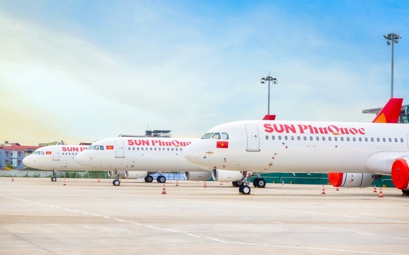 Sun PhuQuoc Airways đã đón 3 trên 7 tàu bay trong năm 2025 về Việt Nam