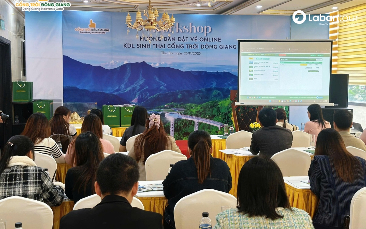 Cổng Trời Đông Giang tổ chức Workshop hướng dẫn sử dụng phần mềm đặt vé online