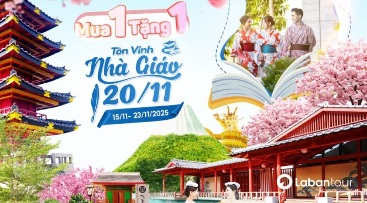 Mừng ngày 20/11, Mikazuki Water Park 365 tri ân đặc biệt Mua 1 Tặng 1 vé