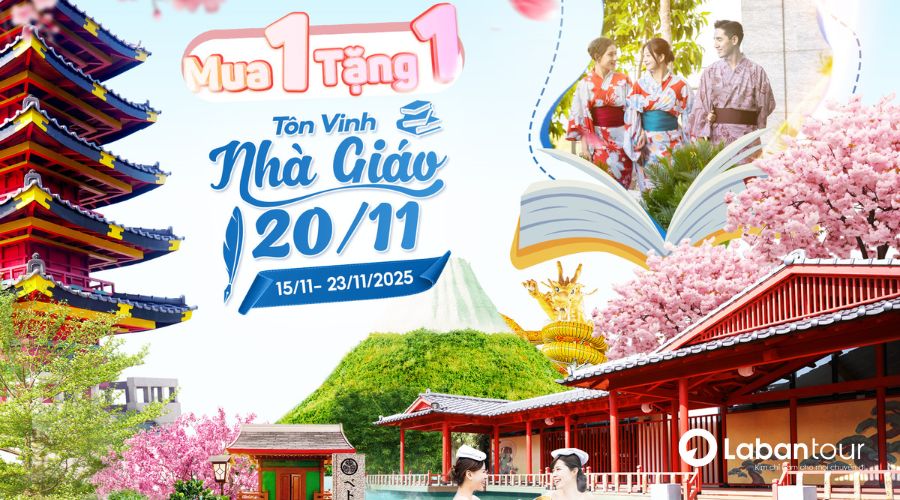 Mừng ngày 20/11, Mikazuki Water Park 365 tri ân đặc biệt Mua 1 Tặng 1 vé