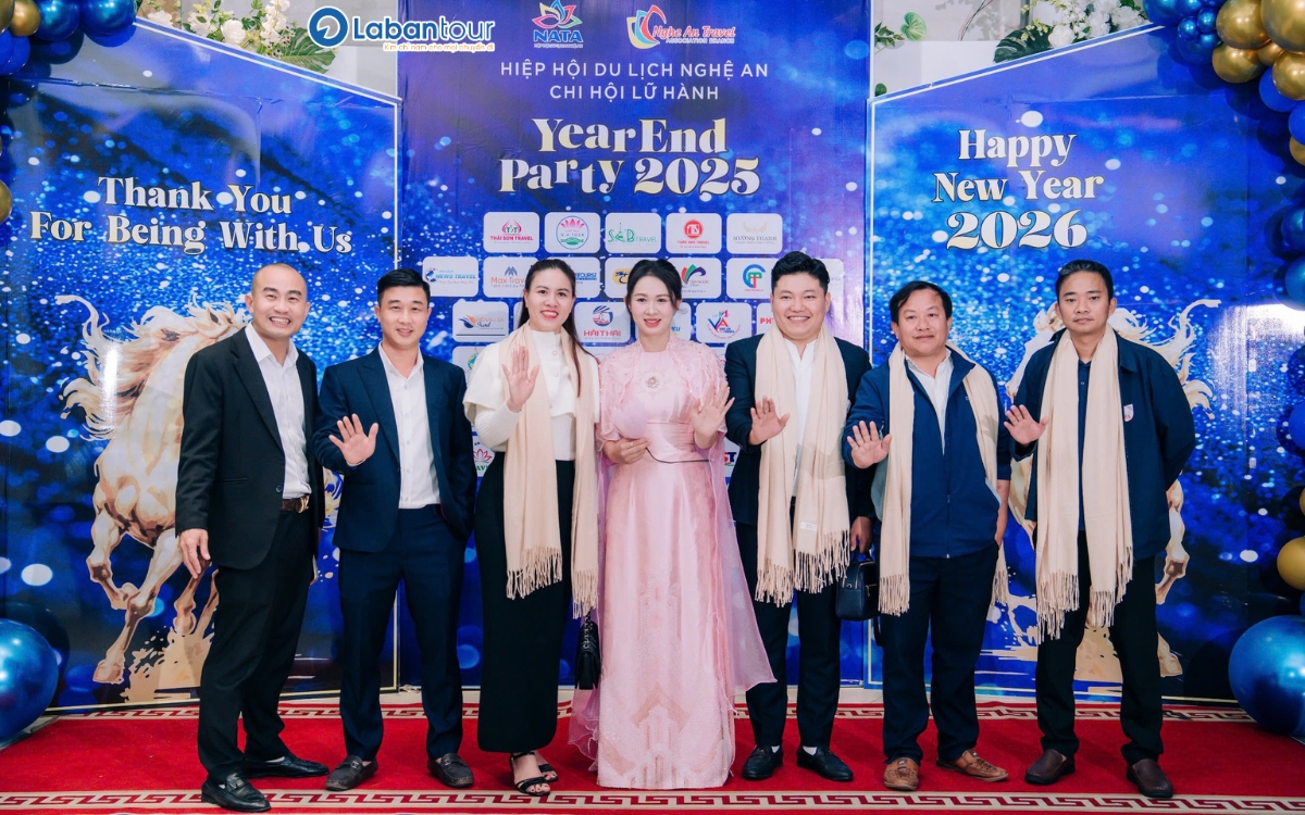 La Bàn Tour là nhà tài trợ bạc Year End Party 2025 Chi hội Lữ hành Nghệ An