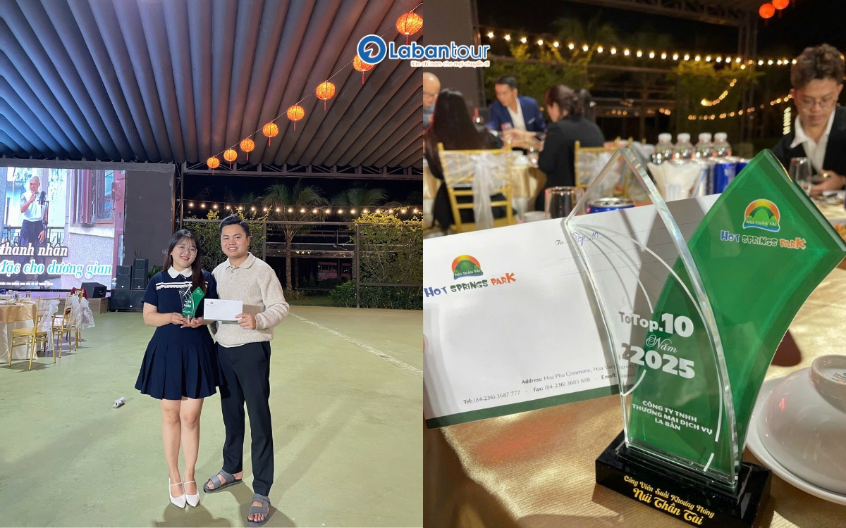 La Bàn Tour nhiều năm liên tiếp đạt Top 10 đại lý phân phối Núi Thần Tài 