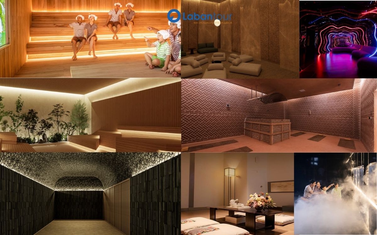 Trải nghiệm 10 phòng xông hơi ở Aquafield Ocean City giúp tái tạo năng lượng cho cơ thể