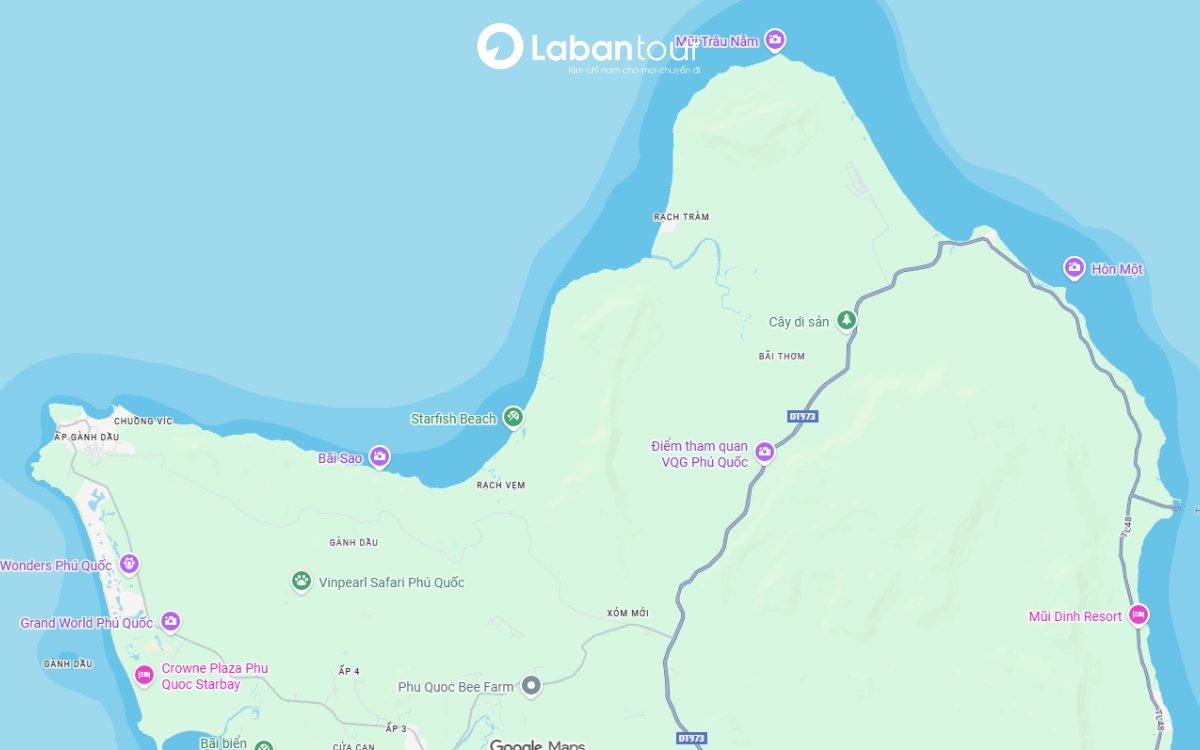 bản đồ phú quốc du lịch