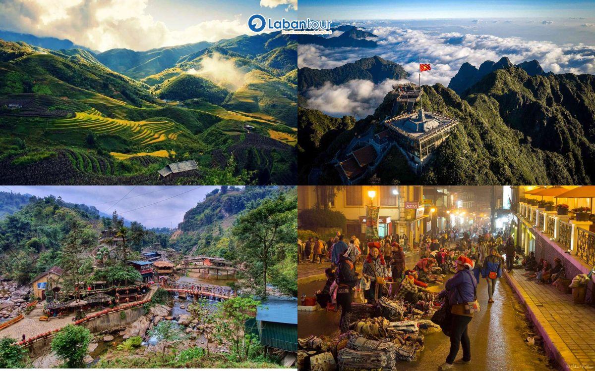 Lịch trình du lịch Sapa 2 ngày 1 đêm ngày thứ nhất tour du lịch sapa 2 ngày 1 đêm